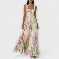 Fließendes Chiffon-Maxikleid