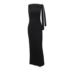 One-Shoulder Abendkleid mit Schleifendetail für Damen - Elegante Passform