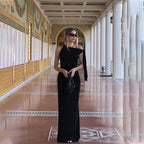 One-Shoulder Abendkleid mit Schleifendetail für Damen - Elegante Passform