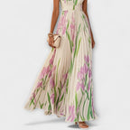 Fließendes Chiffon-Maxikleid
