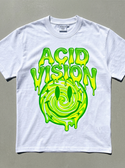 Oversized-T-Shirt Acid Vision - Vorderansicht