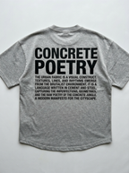 Oversized-T-Shirt Concrete Poetry - Rückansicht