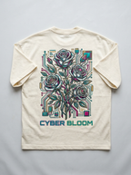 Oversized-T-Shirt Cyber Bloom - Rückansicht