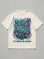 Oversized-T-Shirt Cyber Bloom - Vorderansicht