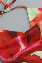 Maxikleid mit tropischem Blumenmuster