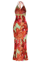 Maxikleid mit tropischem Blumenmuster