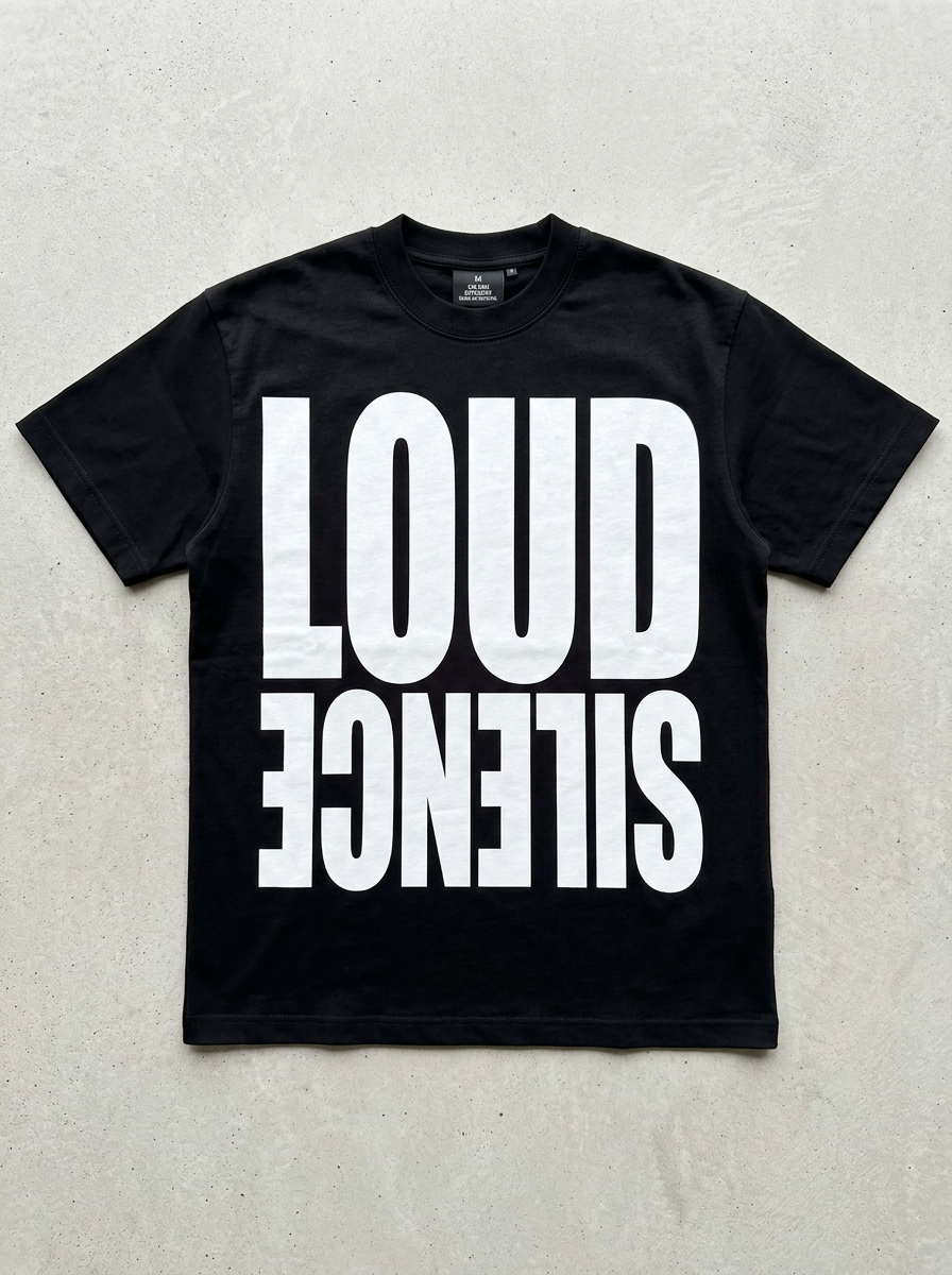 Oversized-T-Shirt Loud Silence - Vorderansicht