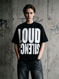 Oversized-T-Shirt Loud Silence - Getragen