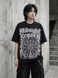 Oversized-T-Shirt Midnight Requiem - Getragen