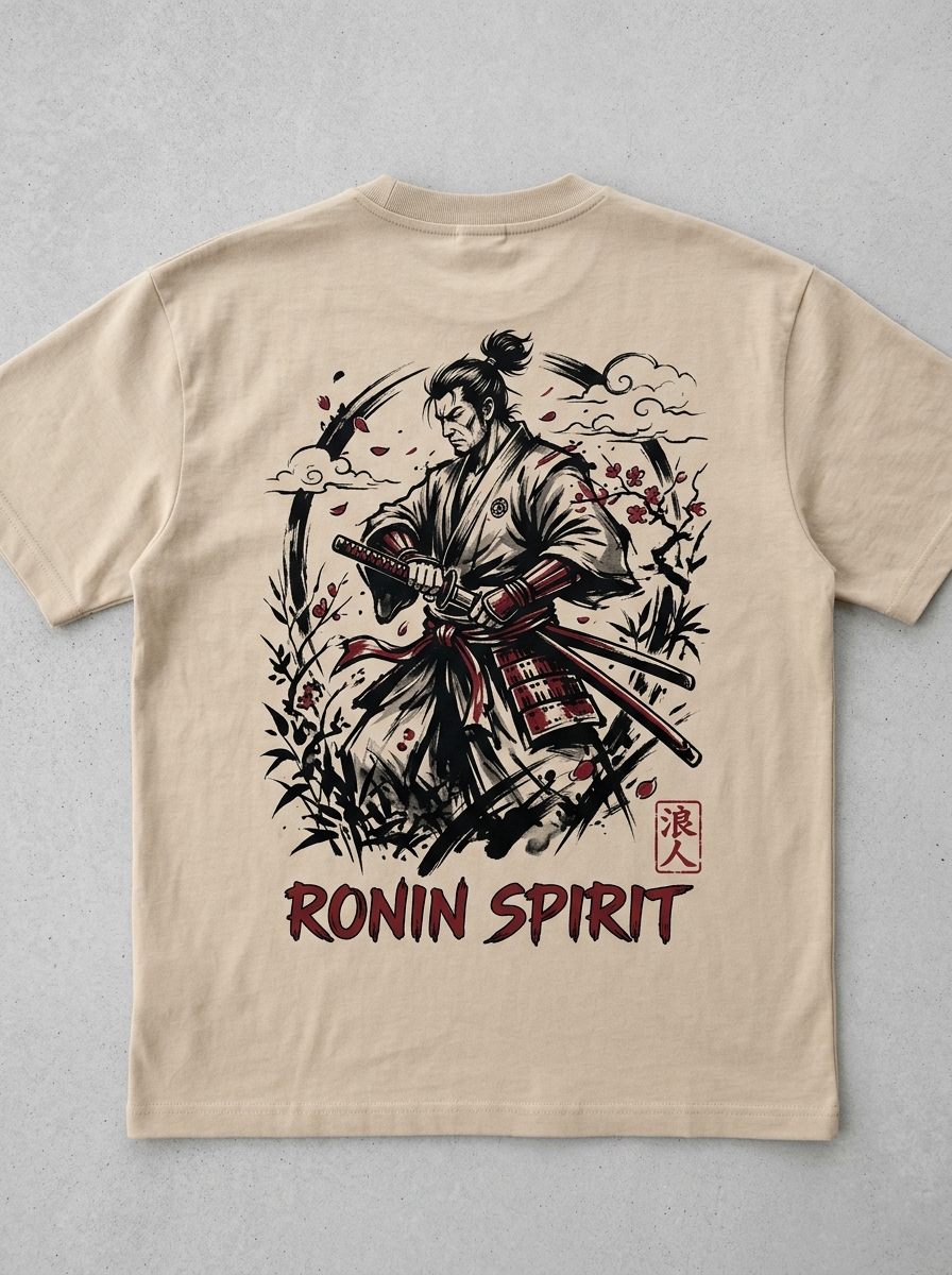 Oversized-T-Shirt Ronin Spirit - Rückansicht