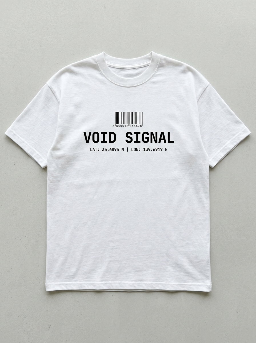 Oversized-T-Shirt Void Signal - Vorderansicht